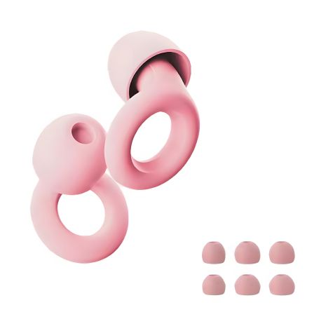 Силиконовые ушные затычки T2CIRP с набором амбушюр (3 пары), розовые Силиконовые ушные затычки T2CIRP с набором амбушюр (3 пары), розовые