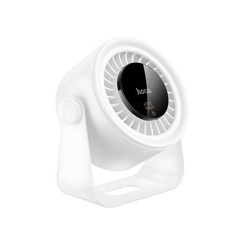Hoco HX66 Desktop Circulating Вентилятор, 5 Speed, 50dB, 3000mAh, 2-7h, White Hoco HX66 Desktop Circulating Вентилятор, 5 Speed, 50dB, 3000mAh, 2-7h, White