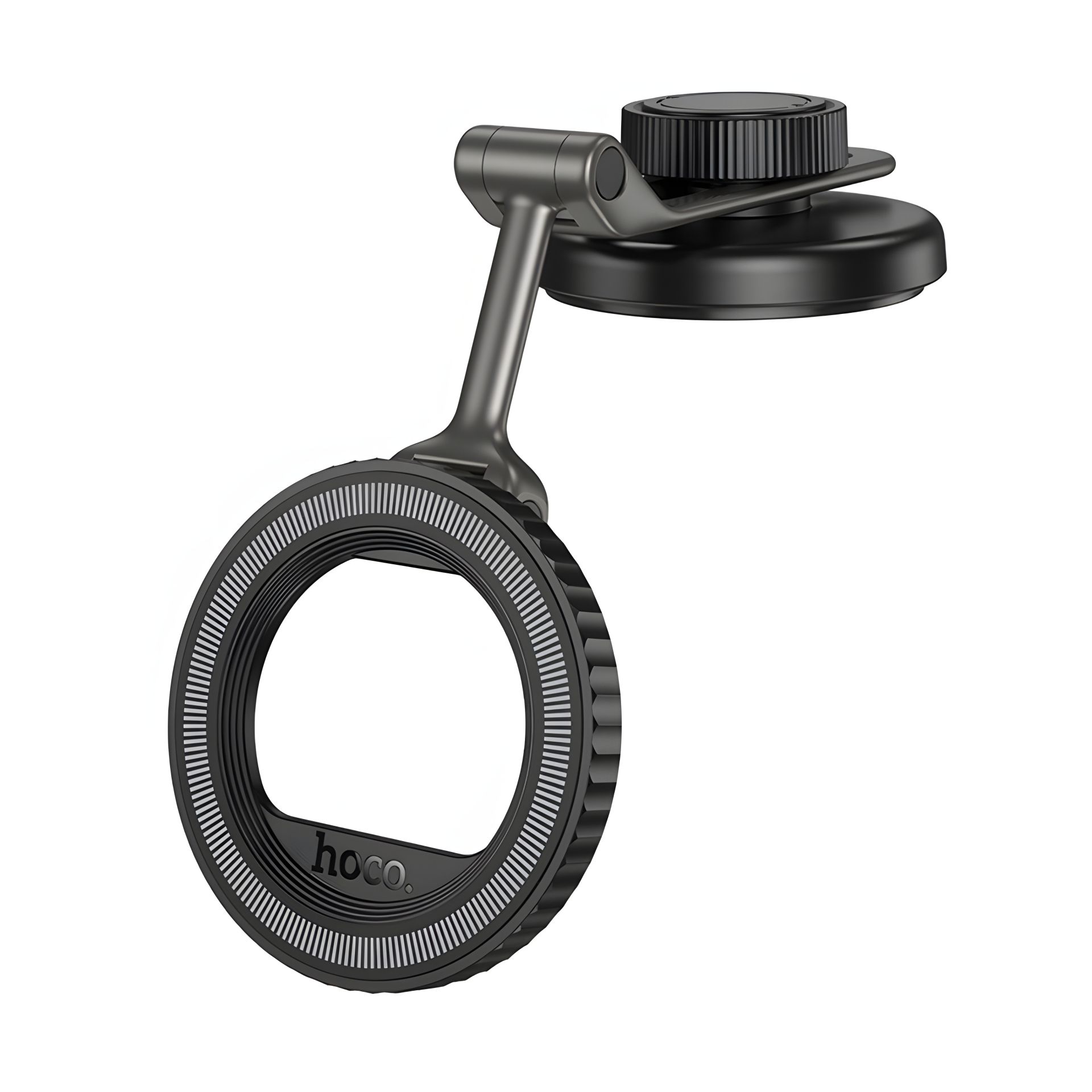 Hoco H77 Магнитный автодержатель, black-metal grey Hoco H77 Магнитный автодержатель, black-metal grey