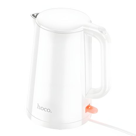 HOCO HE11 Електрочайник, 1.7L, 1500-1800W, 0.75m, Electric Kettle (EU) White HOCO HE11 Електрочайник, 1.7L, 1500-1800W, 0.75m, Electric Kettle (EU) White