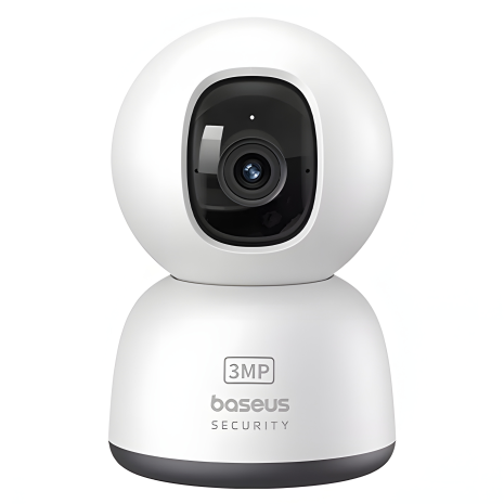 Камера відеоспостереження Baseus Security P1 Lite для внутрішнього використання, 8x Zoom, 3MP, 2K, Wi-Fi, microSD до 256GB, Type-C, біла