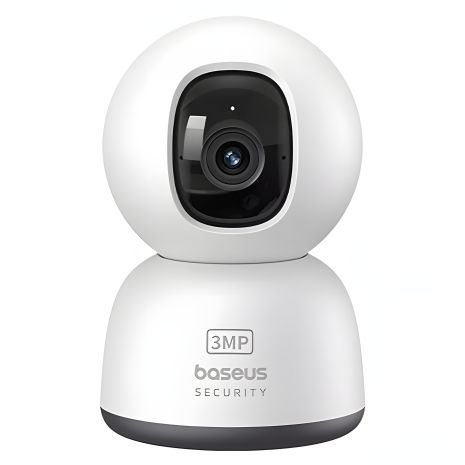 Камера відеоспостереження Baseus Security P1 Lite для внутрішнього використання, 8x Zoom, 3MP, 2K, Wi-Fi, microSD до 256GB, Type-C, біла