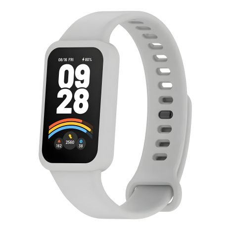 Ремешок для Xiaomi Mi Band 9 Активный Серый Дизайн Оригинал