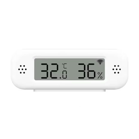 Датчик температури та вологості TH02 Pro з дисплеєм, Wi-Fi 2.4G, Smart Life, Tuya Smart, 2хААА, white