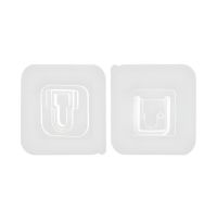 Крепление универсальное клейкое квадратное двух частей, прозрачное UGH01T Крепление универсальное клейкое квадратное двух частей, прозрачное UGH01T