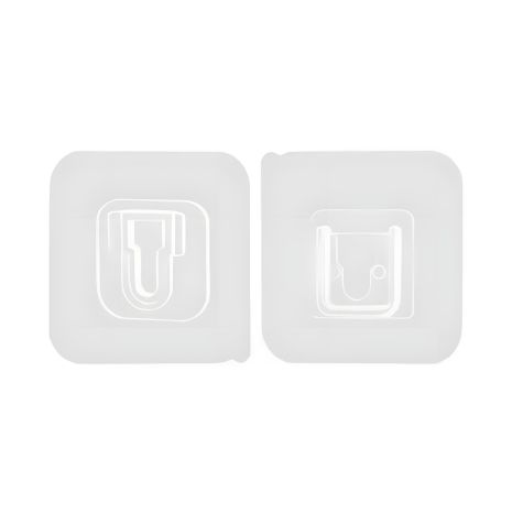 Квадратне клейке універсальне кріплення із двох частин, прозоре, UGH01T Квадратне клейке універсальне кріплення із двох частин, прозоре, UGH01T