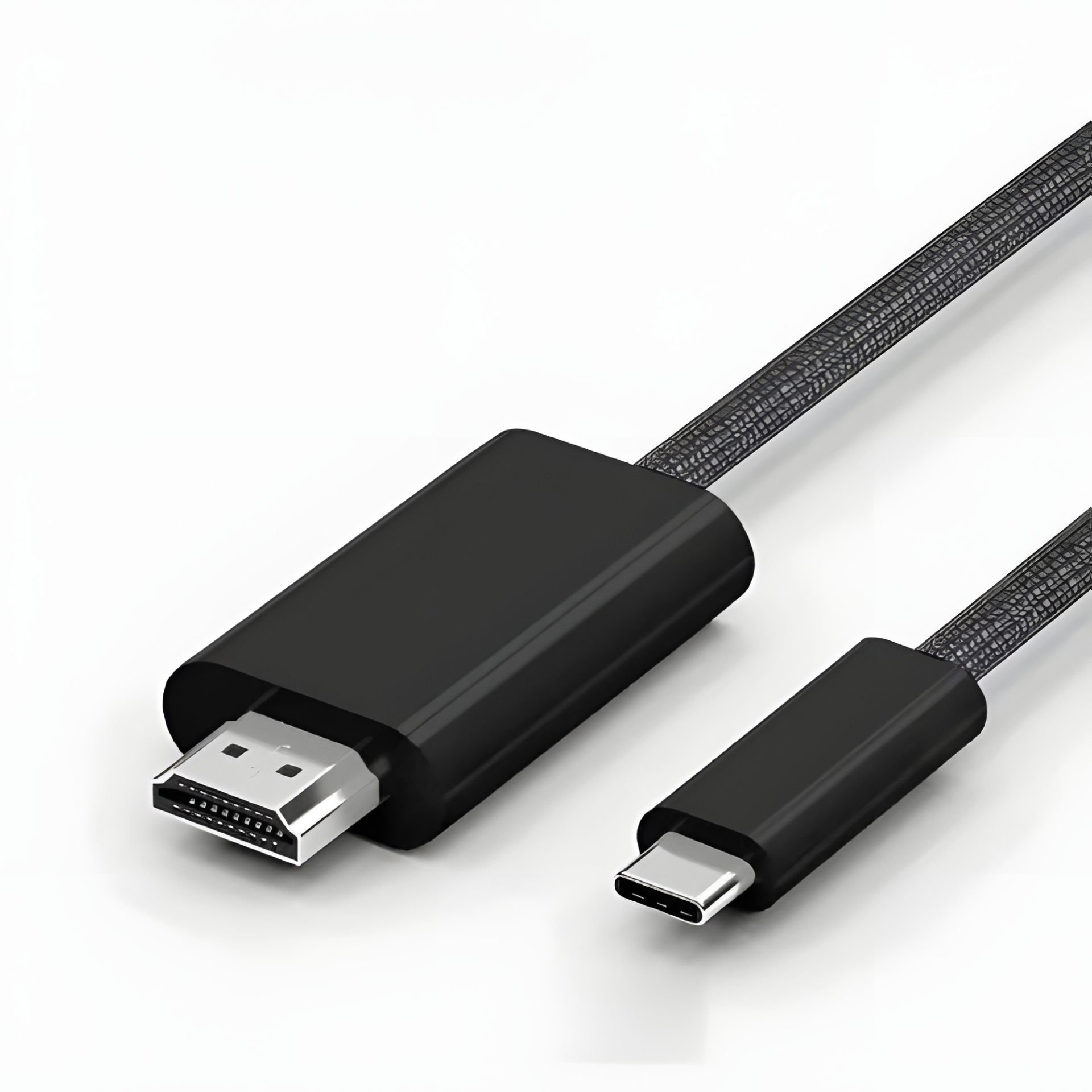 Кабель HDMI-адаптер Type-C to 4K 30Hz, 2K 75Hz 1.8m, пластик, нейлон, черный (TH001-PN18K-430) Кабель HDMI-адаптер Type-C to 4K 30Hz, 2K 75Hz 1.8m, пластик, нейлон, черный (TH001-PN18K-430)