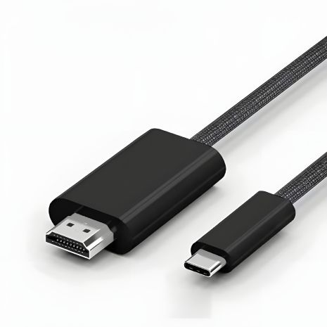 Кабель HDMI-адаптер Type-C to 4K 30Hz, 2K 75Hz 1.8m, пластик, нейлон, черный (TH001-PN18K-430) Кабель HDMI-адаптер Type-C to 4K 30Hz, 2K 75Hz 1.8m, пластик, нейлон, черный (TH001-PN18K-430)