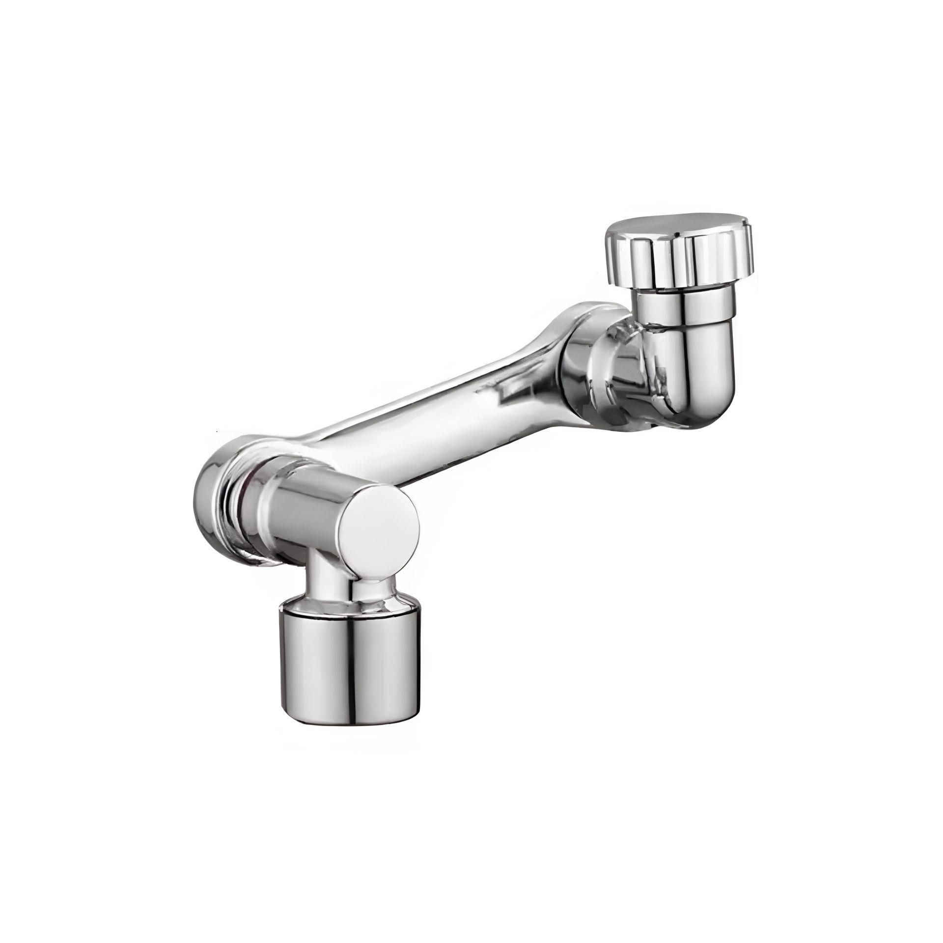 Насадка для крана поворотная универсальная, удлинитель, "роборука" 1080град, пластик, серебряная Насадка для крана поворотная универсальная, удлинитель, "роборука" 1080град, пластик, серебряная