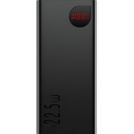 Baseus Adaman Metal Digital Display Повербанк Quick Charge 22.5W, 20000mAh (PPAD070101) Black Baseus Adaman Metal Digital Display Повербанк Quick Charge 22.5W, 20000mAh (PPAD070101) Black