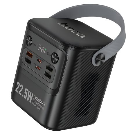 Повербанк Hoco J152, 80000 mAh, 22.5W, PD 20W, чорний