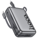 Повербанк Hoco Q39 20000mAh 22.5W+PD 20W + кабель 2в1 Type-C/ Lightning metal grey