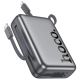 Повербанк Hoco Q39, 20000 mAh, 22.5W, кабель Type-C and Lightning 2в1, PD 20W, металево-сірий
