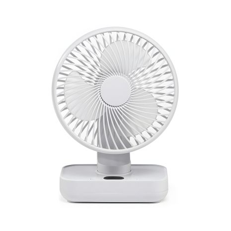 Вентилятор настольный беспроводной аккумуляторный с автоколебанием GXQC D606Y white