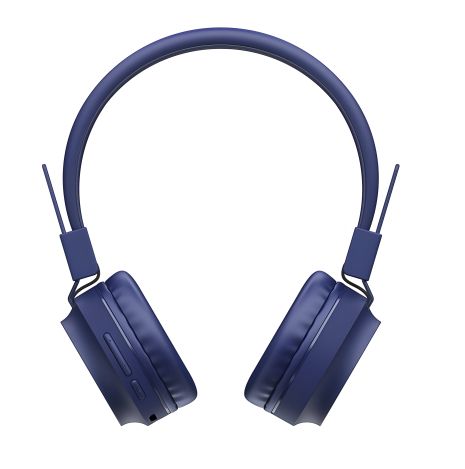 Навушники Promise Hoco W25 накладні бездротові, BT5.0, MicroSD, AUX, 300mAh, 12h, blue Навушники Promise Hoco W25 накладні бездротові, BT5.0, MicroSD, AUX, 300mAh, 12h, blue