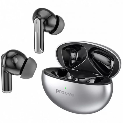 Наушники Bluetooth Earphones Proove Thunder Buds TWS with ANC gray UA UCRF