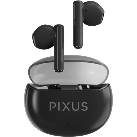 Навушники Pixus Spase, TWS, BT5.3, 80mAh/480mAh, 6h чорний UA UCRF