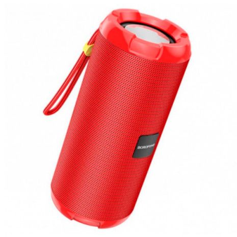 Колонка бездротова Borofone BR15, BT5.0, 10W, AUX, USB, TF, FM, 1200mAh, 2 години, Червона Колонка бездротова Borofone BR15, BT5.0, 10W, AUX, USB, TF, FM, 1200mAh, 2 години, Червона