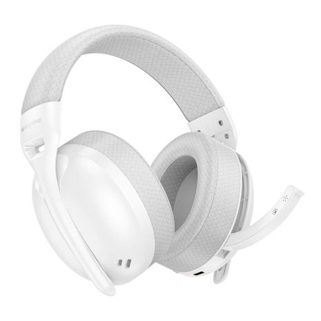 Borofone BO30 Magic light бездротові накладні ігрові навушники (Bluetooth 5.4, 400mAh, Type-C to 3.5 wired), 32h, білі