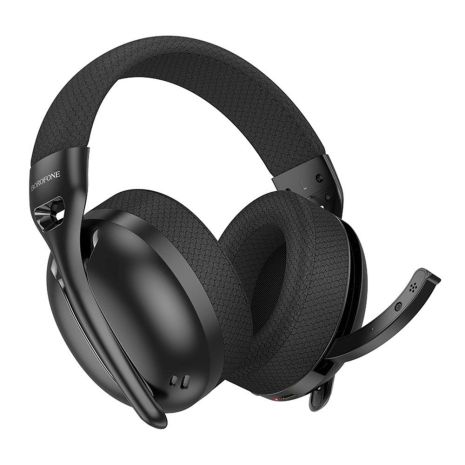 Borofone BO30 Magic light бездротові накладні ігрові навушники (Bluetooth 5.4, 400mAh, Type-C to 3.5 wired), 32h, чорні