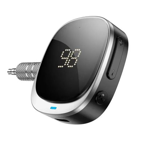Bluetooth ресівер Hoco E80, BT5.3, AUX, Type-C, 12 годин, Чорний