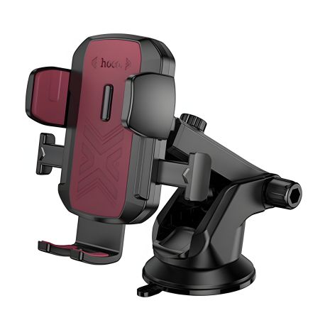 Автодержатель Hoco H65 чёрный и красный Автодержатель Hoco H65 чёрный и красный