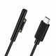 Кабель-Адаптер Type-C (M) to Microsoft Surface, PD 15V 3A, For Surface Pro 3, 4, 5, 6, 7, 8, Go 1, 2, 3, Laptop 1, 2, 3, 4, 1.5m, Black