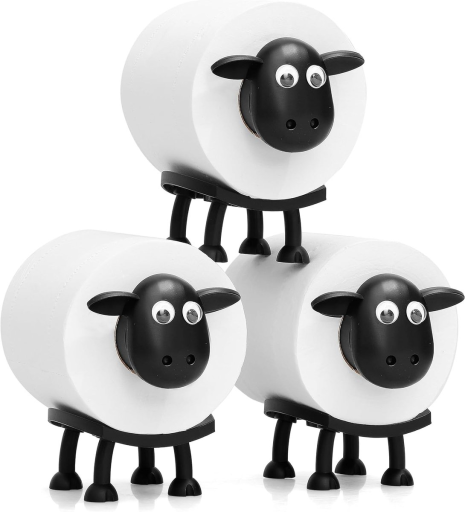 Підставка для туалетного паперу Sheeps S01K декоративна креативна (комплект 3 шт.) Black