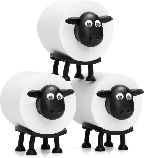 Подставка для туалетной бумаги Sheeps S01K декоративная креативная (комплект 3 шт) Black
