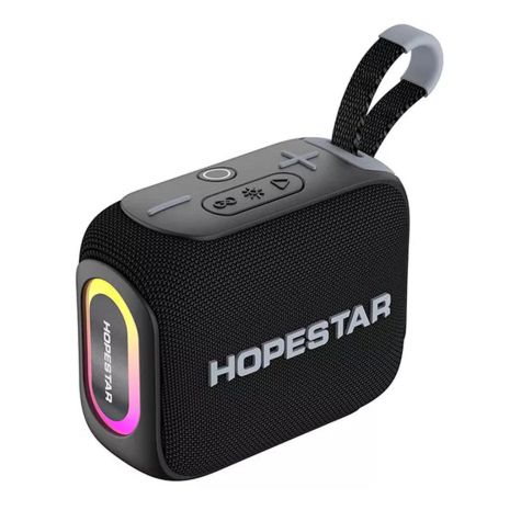 Колонка портативна HOPESTAR H66, RGB, IPX7, 10W, TF, AUX, TWS, BT5.3, 1800mAh, 4-6h, Чорний Колонка портативна HOPESTAR H66, RGB, IPX7, 10W, TF, AUX, TWS, BT5.3, 1800mAh, 4-6h, Чорний