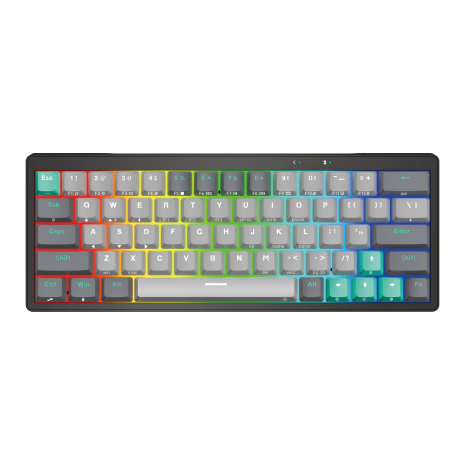 Клавиатура Игровая беспроводная Fantech PRO63 MK912 (Wired, BT, 2.4Ghz) Blue Switch Меркурий