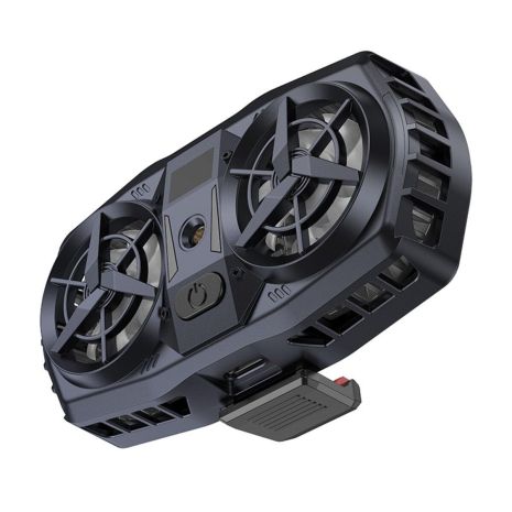 Кулер для телефону HOCO GM36 Mustango dual mobile phone cooler, 4.5-7", 54-86mm, 4500rpm, Type-C, Чорний