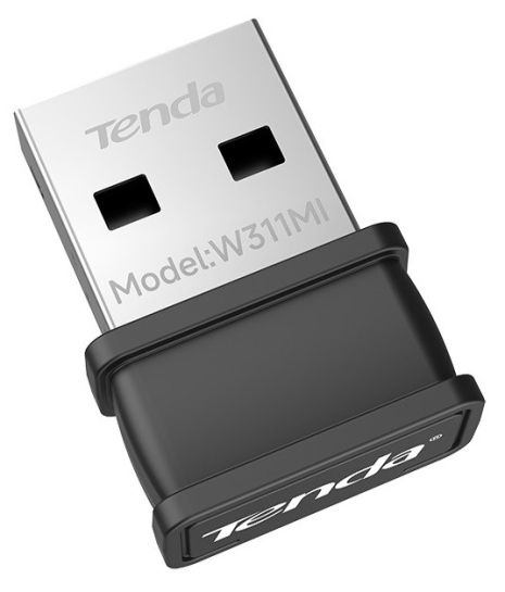 Tenda W311MI N150 USB WiFi Адаптер, 2.0, 2.4GHz, 286mbps, Pico