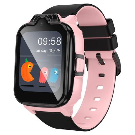 Смарт годинник дитячий Hoco Y104 (4G) з дзвінком, GPS, Wi-Fi, LBS, 8MP, 700mAh, 1-2d, рожевий Смарт годинник дитячий Hoco Y104 (4G) з дзвінком, GPS, Wi-Fi, LBS, 8MP, 700mAh, 1-2d, рожевий