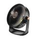 Cool вентилятор HOCO DF12, Desktop Fan with Light, 2400mAh, 5 speed, Abbient Light, 10h, чорний