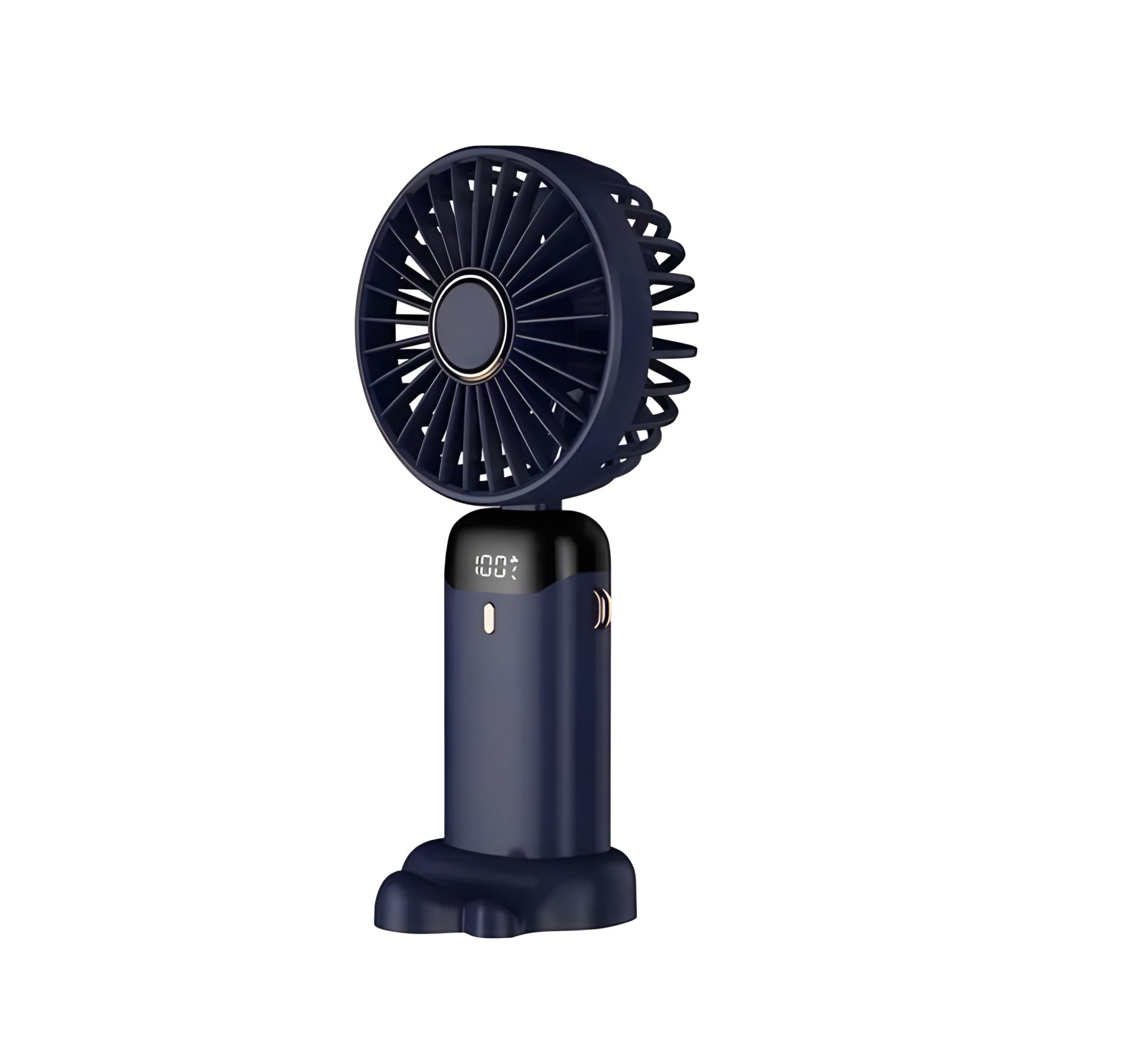 Ручной вентилятор N15 Blue портативный с подставкой под телефон, аккумулятор 1800mAh, Type-C Ручной вентилятор N15 Blue портативный с подставкой под телефон, аккумулятор 1800mAh, Type-C
