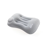 Подушка кемпинговая надувная BISINNA Camping Inflatable Pillow Portable Ultralight Travel Hiking Air Sleeping for Neck and Lumbar Support GREY