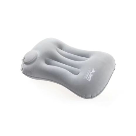 Подушка кемпінгова надувна BISINNA Camping Inflatable Pillow Portable Ultralight Travel Hiking Air Sleeping for Neck and Lumbar Support GREY