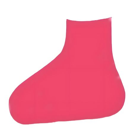 Водонепроницаемые силиконовые уличные бахилы для защиты обуви от влаги и грязи (L - 40-46) розовые