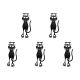Набор книжных закладок креативных Black Cat 01 (5шт) Black