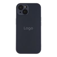 AG-Glass Matte Case with Camera Lens Protection and MagSafe for iPhone 15 Black
