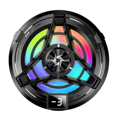 Кулер для смартфона SL17 LED магнитный с клипсой и дисплеем Type-C 10W Black