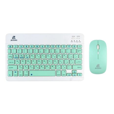 JEQANG JB-350 Bluetooth Wireless Keyboard and Mouse, Зелений