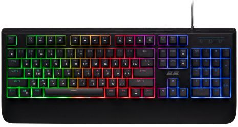 2E KG325 Gaming дротова клавіатура, LED, USB 1.7m, чорна UA UCRF