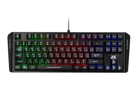 2E KG355 LED черная игровая клавиатура USB