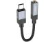 Hoco UPA32C 15cm Type-C to Jack 3.5 Adapter, Black