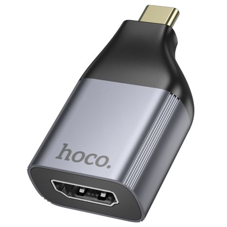 Металлический адаптер Hoco UA33 Type-C в HDTV серый