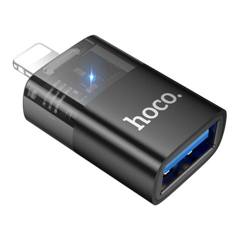 Адаптер Gold USB to Lightning Hoco UA36
