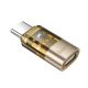 Золотой адаптер Type-C to Lightning Hoco UA36D Золотой адаптер Type-C to Lightning Hoco UA36D