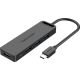 Vention USB-хаб Type-C к 4-Port USB 3.0 с блоком питания черный 0.5M ABS корпус TGKBD